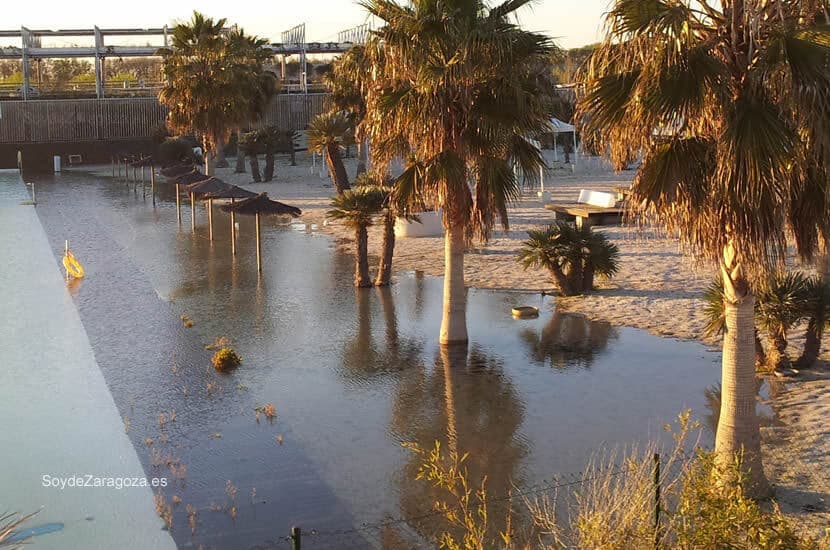Donde suele haber arena había agua.