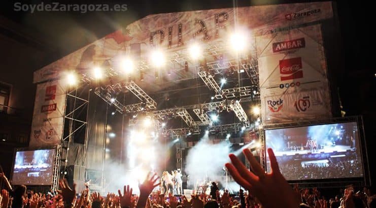 conciertos en la plaza del Pilar