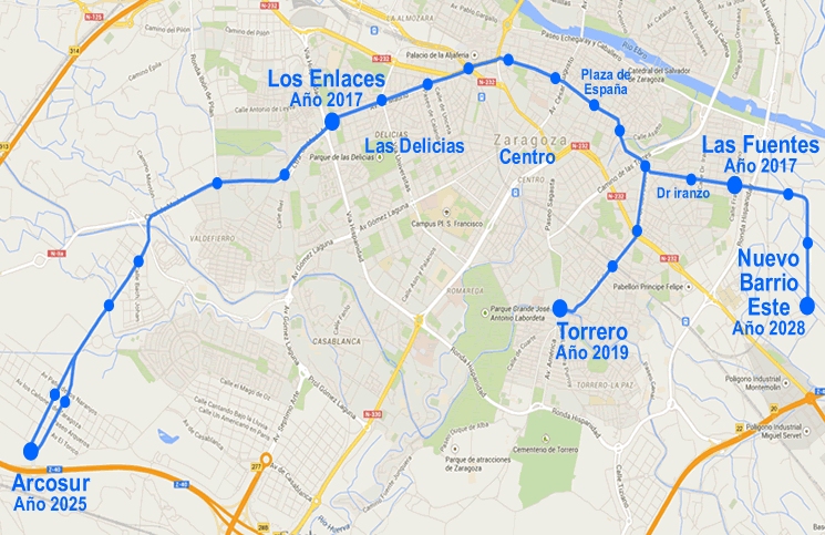 linea 2 del tranvía - día de los inocentes 2014