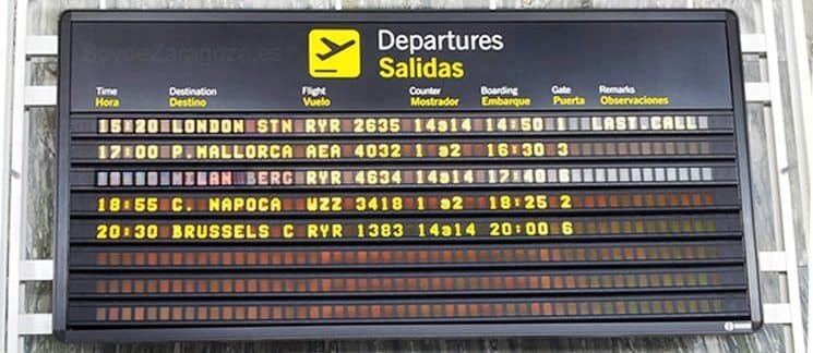 Vuelos desde Zaragoza