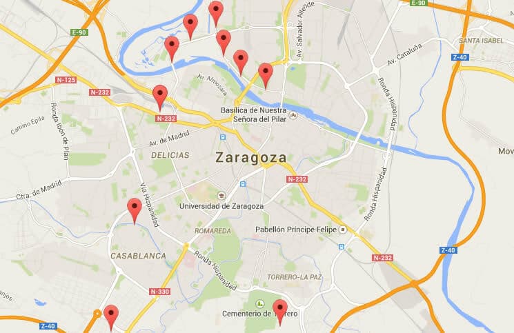 Cambian de nombres seis lugares de Zaragoza