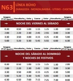 horarios-buho-casetas-utebo