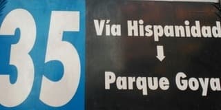Recorridos y paradas de la línea 35 de autobús: de Parque Goya a Vía Hispanidad