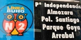 Línea N2 Zaragoza paradas