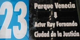 Recorridos y paradas de la línea 23: de Ciudad de la Justicia a Parque Venecia