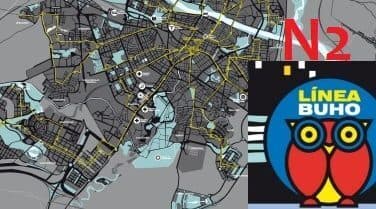 Línea ‘Buho’ N2 horarios y frecuencias