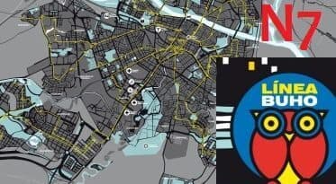 horarios y frecuencias del búho N7 en Zaragoza
