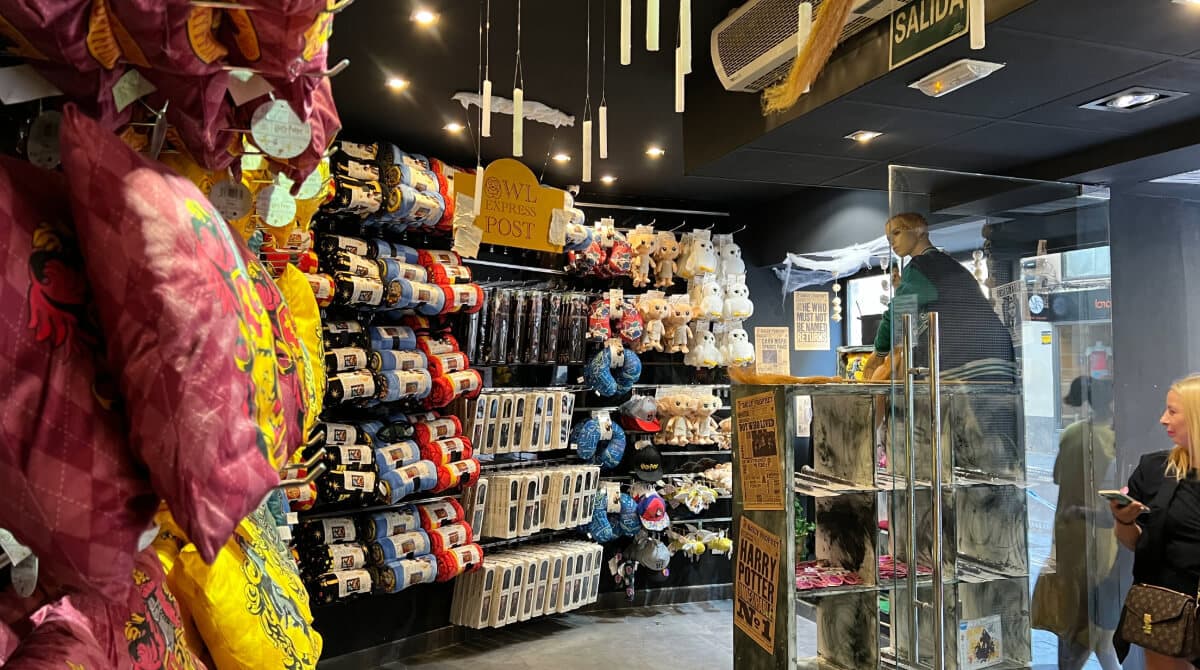 Tienda de Harry Potter en Zaragoza.