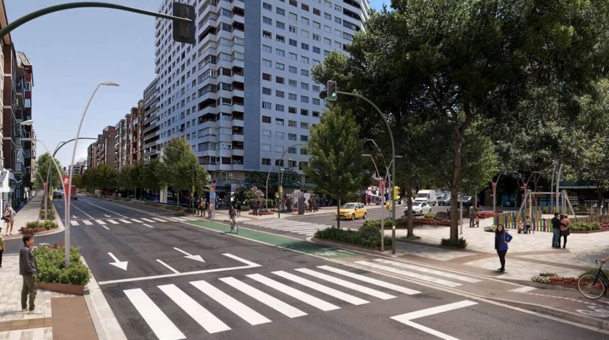 Reforma de la avenida de Valencia de Zaragoza