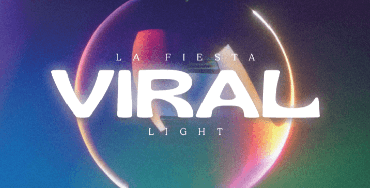 Fiesta Viral Light en Zaragoza durante las Fiestas del Pilar