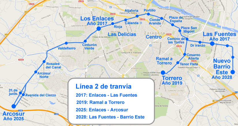 La Línea 2 Del Tranvía Llegará A Arcosur En 2025 