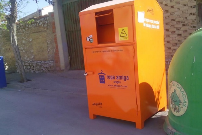 Contenedores para el reciclaje de ropa en Zaragoza