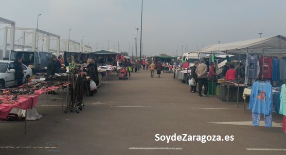 Rastro de Zaragoza en el Parking Sur de la Expo