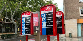 Desvíos de bus centro de Zaragoza finales de agosto de 2024