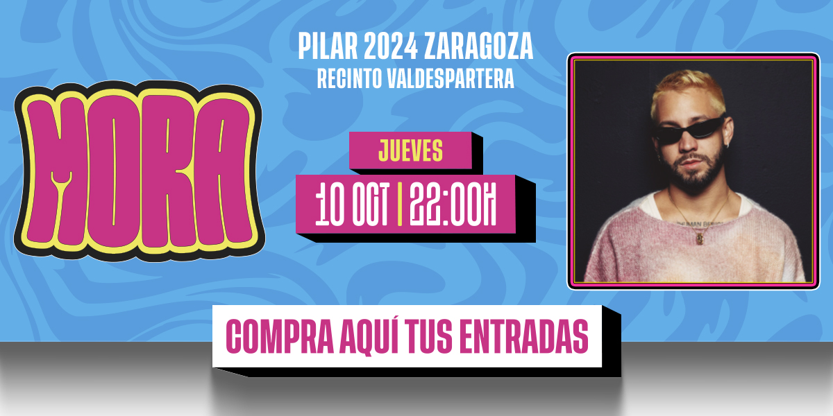 Venta de entradas del concierto de Mora y la Fiesta Breh en Espacio Zity durante las fiesta del Pilar 2024 de Zaragoza