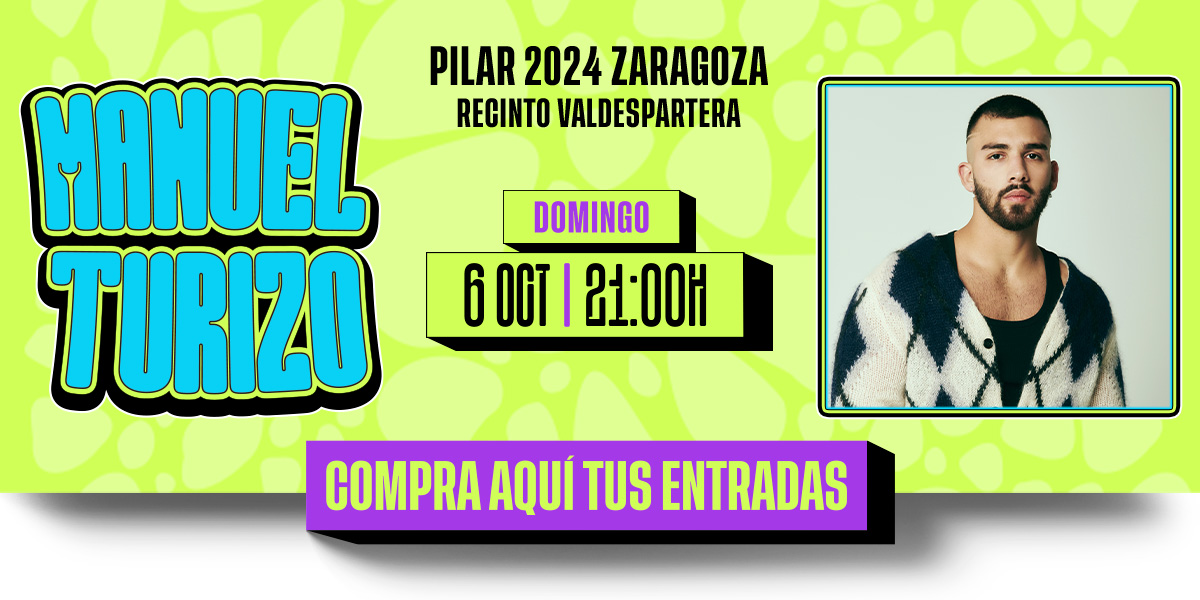 Venta de entradas del concierto de Manuel Turizo y Juan Magán en Espacio Zity durante las fiesta del Pilar 2024 de Zaragoza