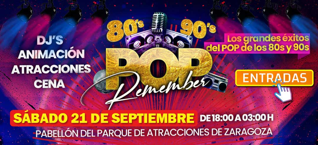 RememberPOP fiesta musica POP remember los ochenta noventa en zaragoza